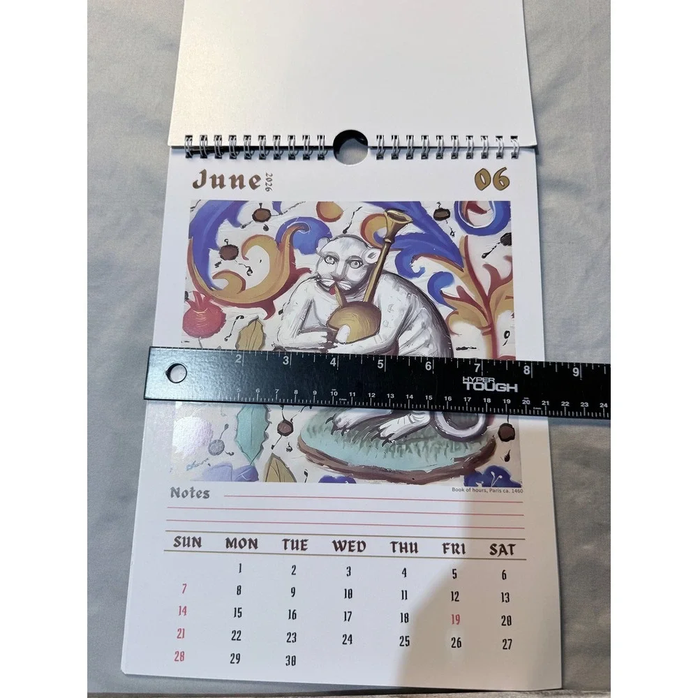 Weird Cats‎ in Renaissance Paintings 2026 Wall Calendar 12 Month Art History Cat